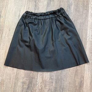 Derek Lam 10 Crosby Black faux leather mini Skirt